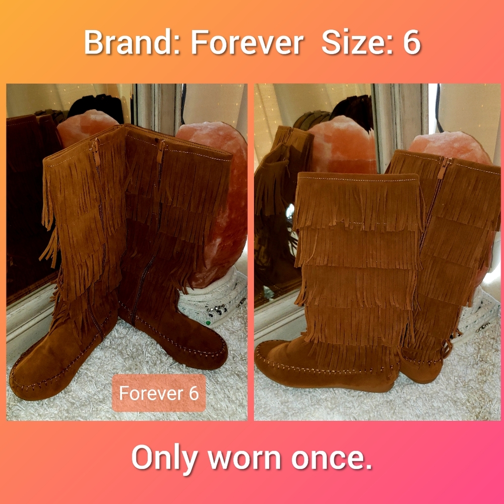 Fringe boots